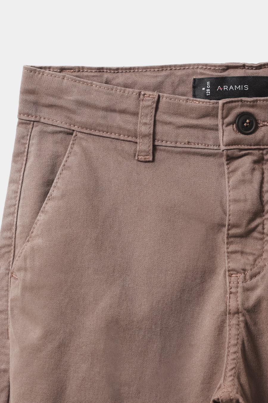 Calça Chino Infantil Bolso Reto Caqui — foto 2 de 5