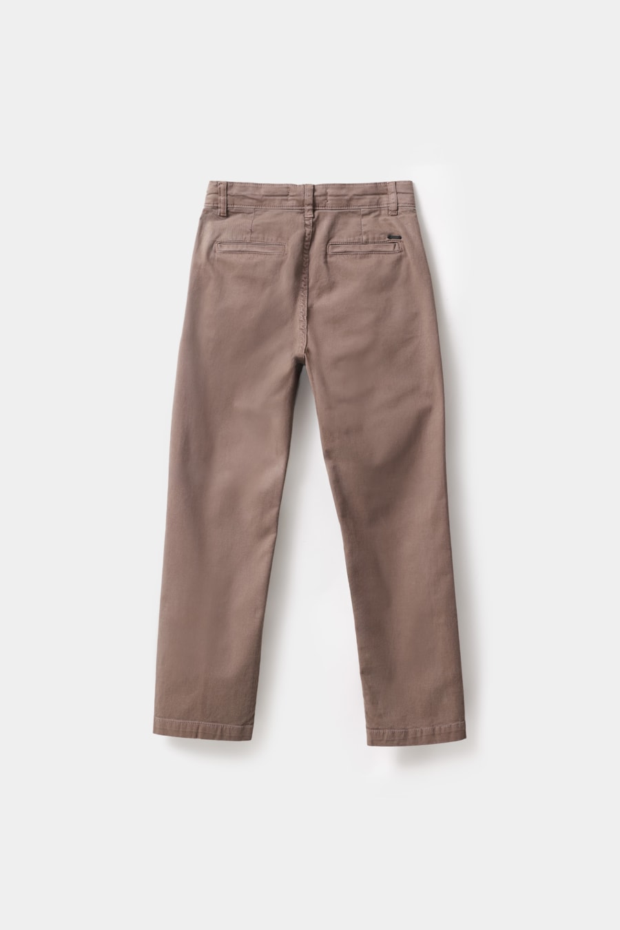Calça Chino Infantil Bolso Reto Caqui — foto 5 de 5