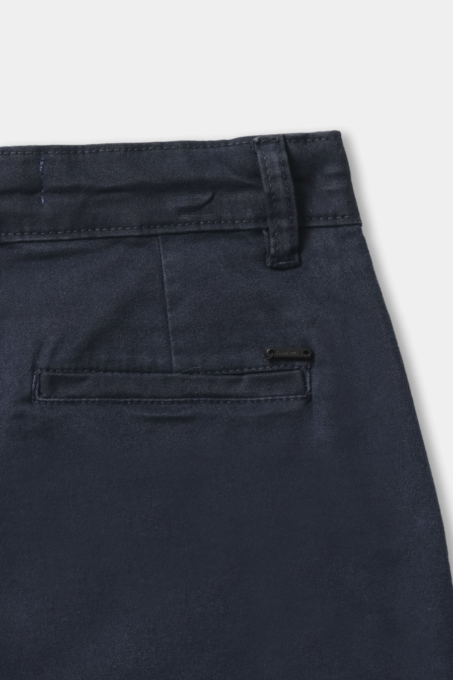 Calça Chino Infantil Bolso Reto Marinho — foto 6 de 7