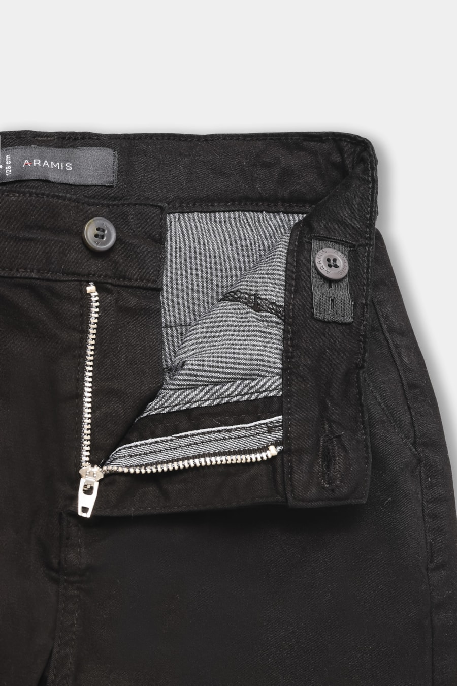 Calça Chino Infantil Bolso Reto Preto — foto 7 de 9