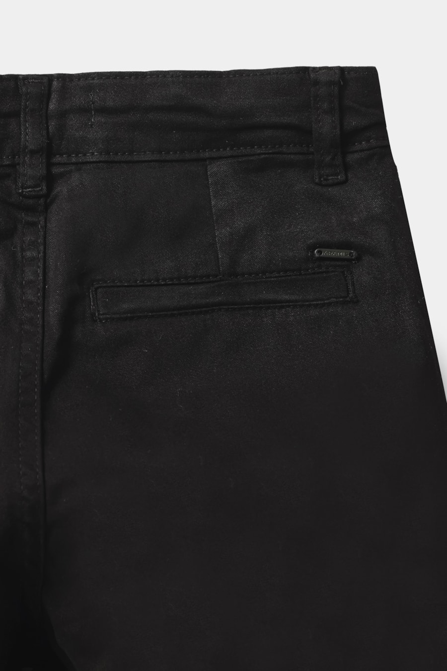Calça Chino Infantil Bolso Reto Preto — foto 8 de 9
