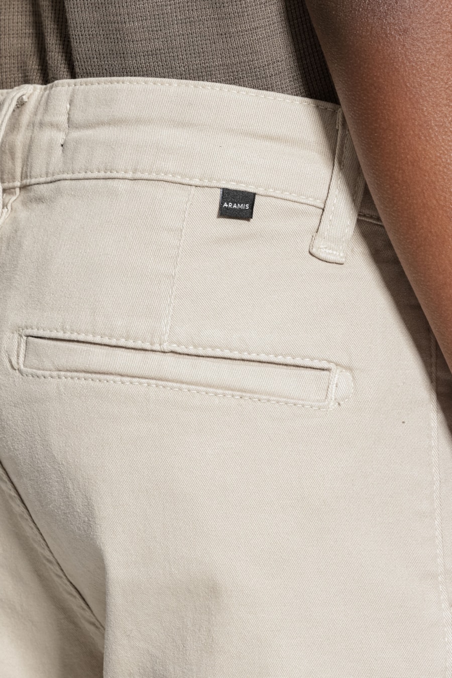 Calça Chino Infantil Color Areia — foto 4 de 7