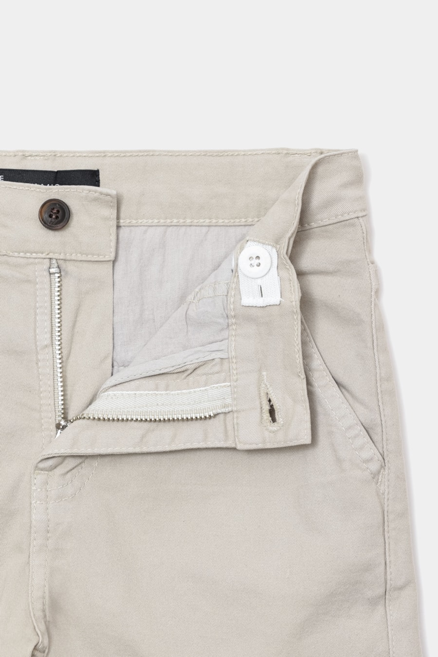 Calça Chino Infantil Color Cargo Areia — foto 7 de 7