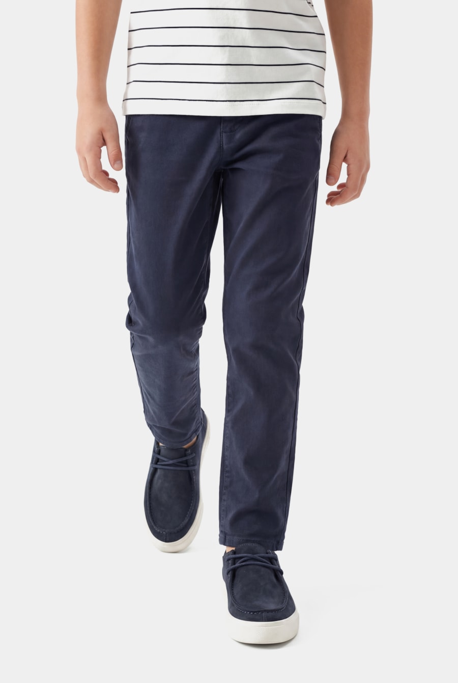 Calça Chino Infantil Color Marinho — foto 1 de 9