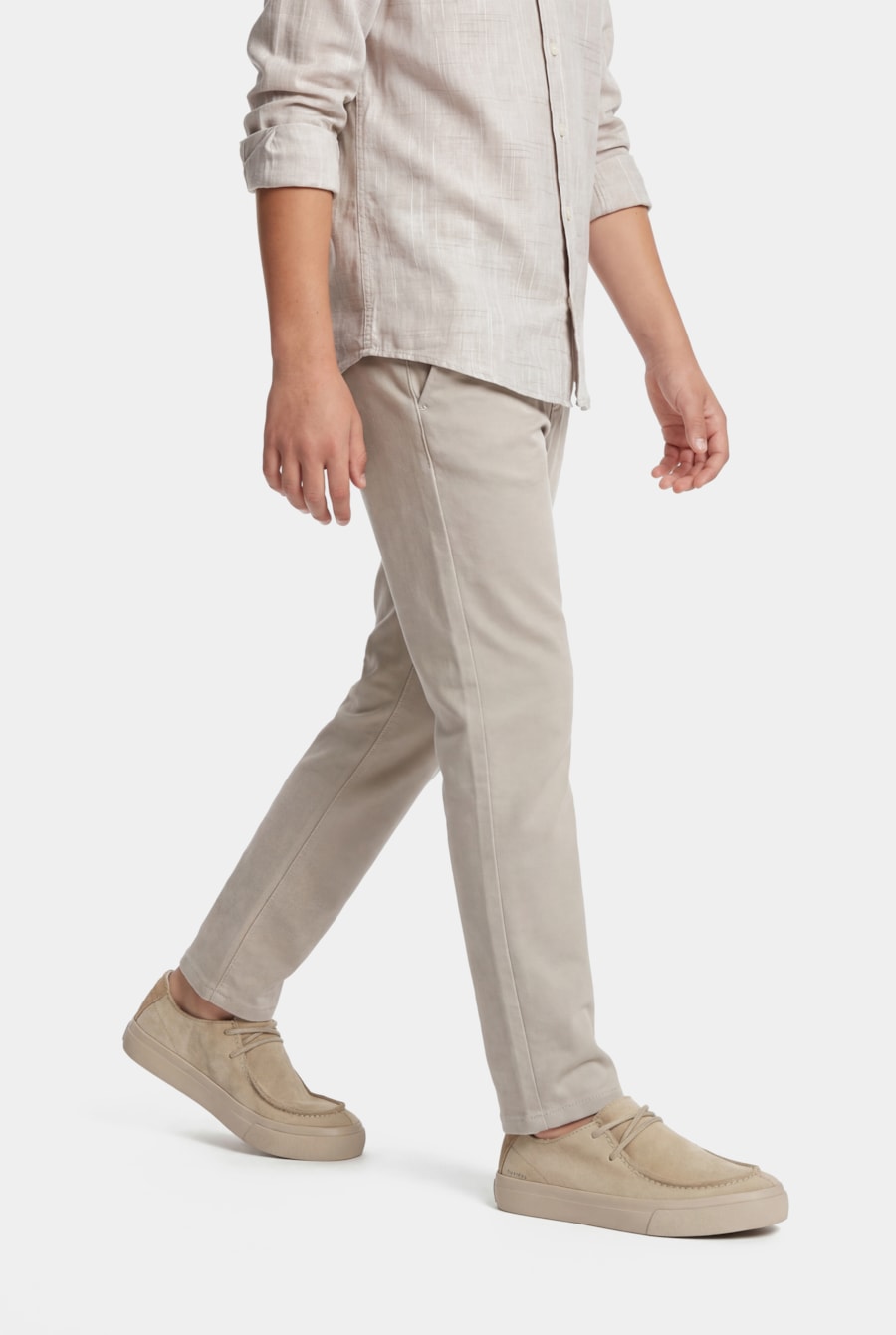 Calça Chino Infantil Comfort Color Areia — foto 1 de 7