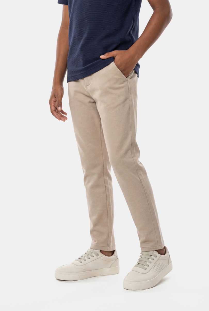 Calça Chino Infantil Comfort Color Marfim 117