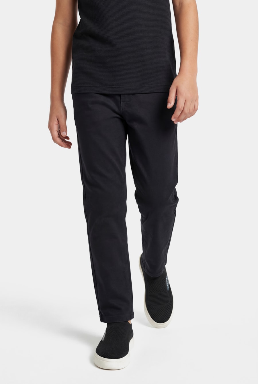 Calça Chino Infantil Comfort Color Preto — foto 1 de 7