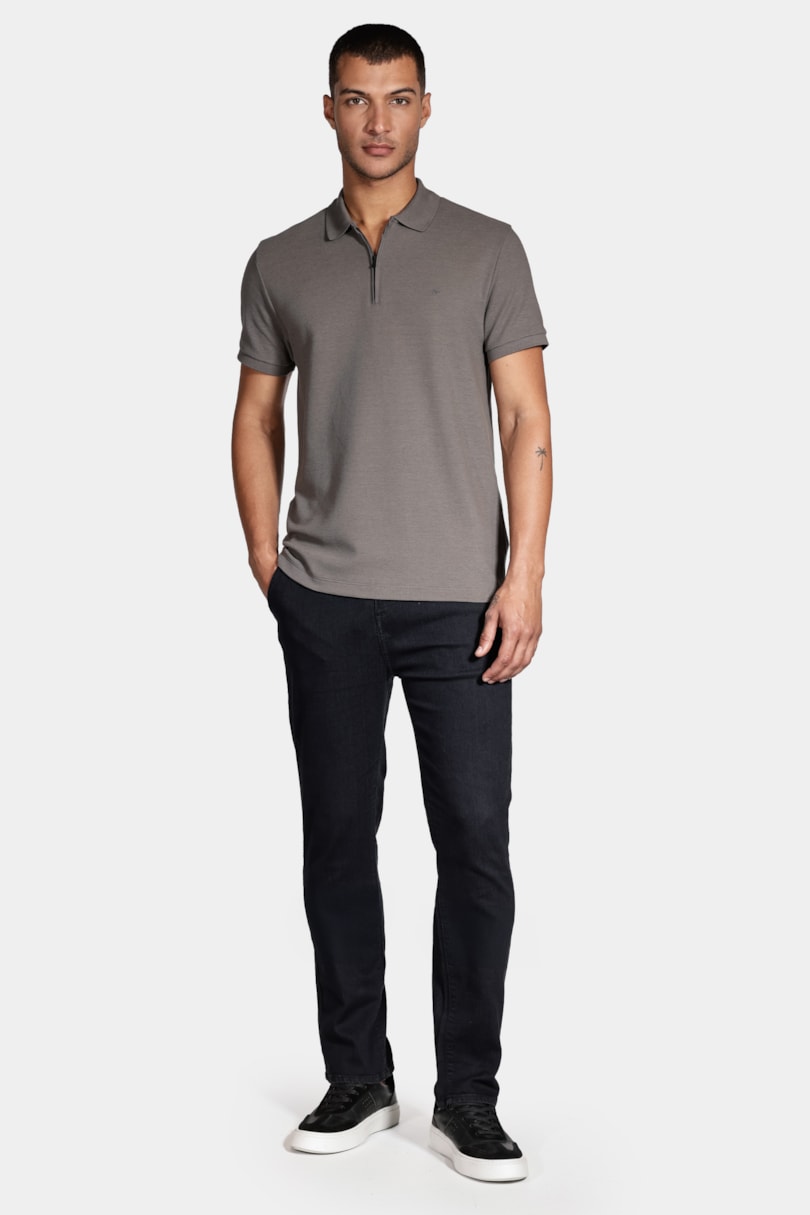 Calça Chino Jeans Regular Preto