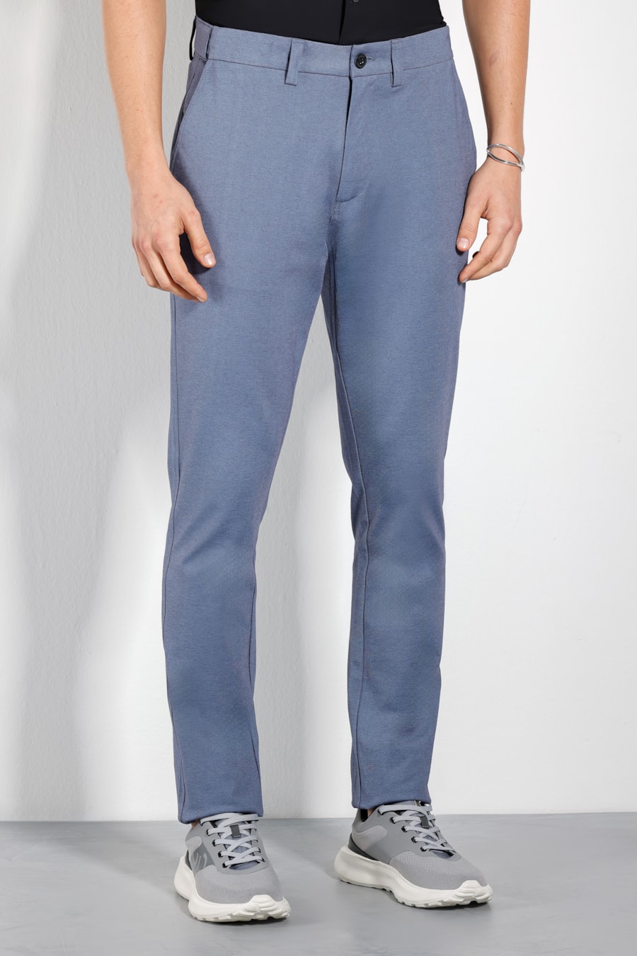 Calça Chino Malha Moovex Marinho — foto 1 de 4