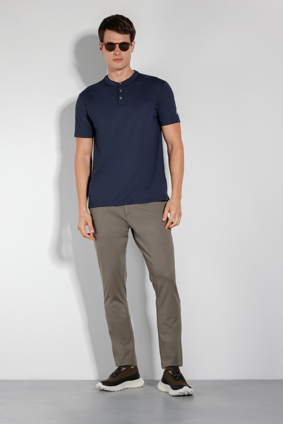 Calça Chino Malha Moovex Verde Escuro — foto 2 de 9