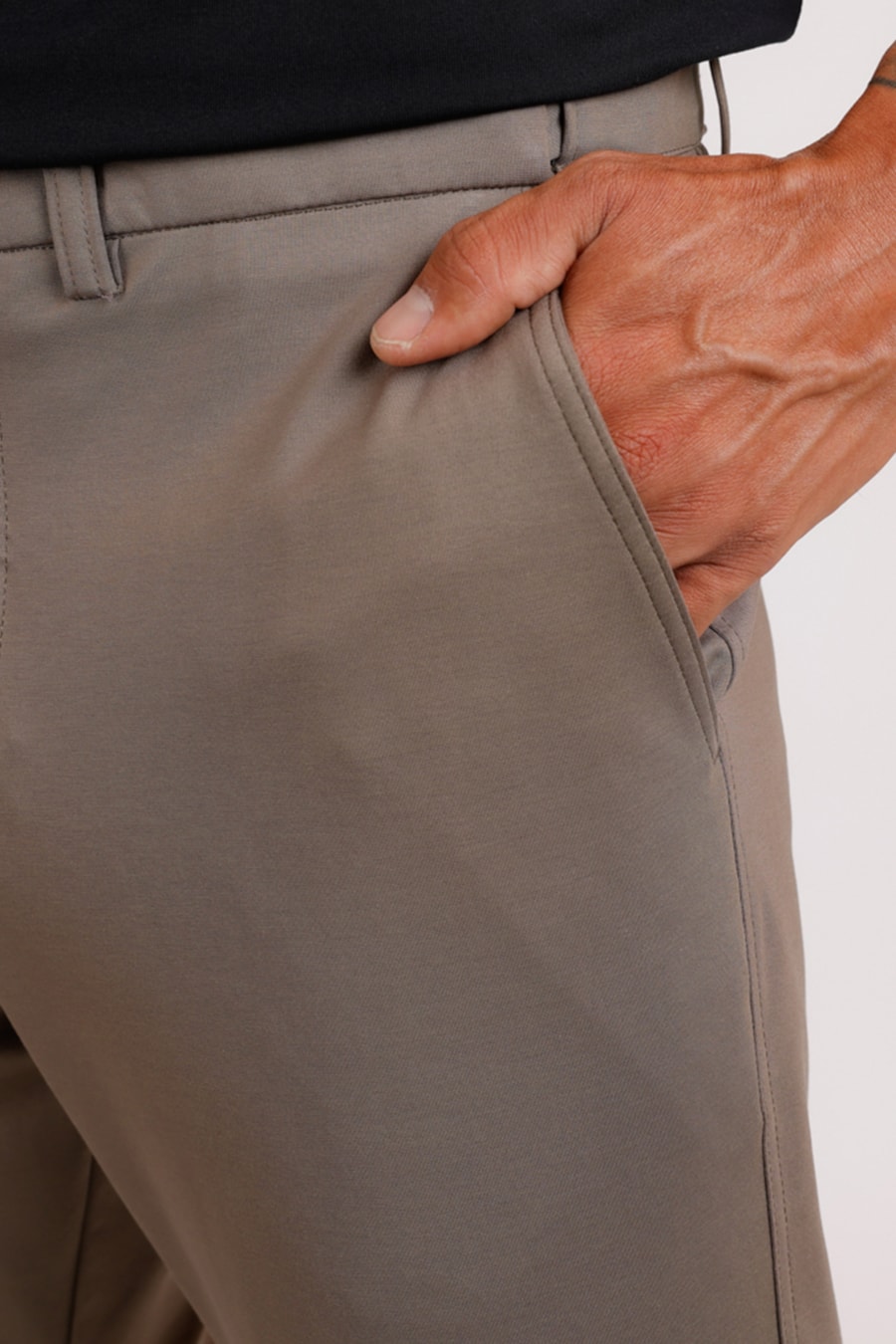 Calça Chino Malha Moovex Verde Escuro — foto 5 de 9