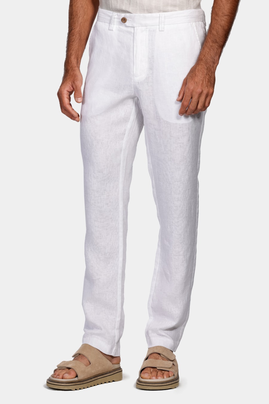 Calça Chino Resort Linho Off White — foto 1 de 5