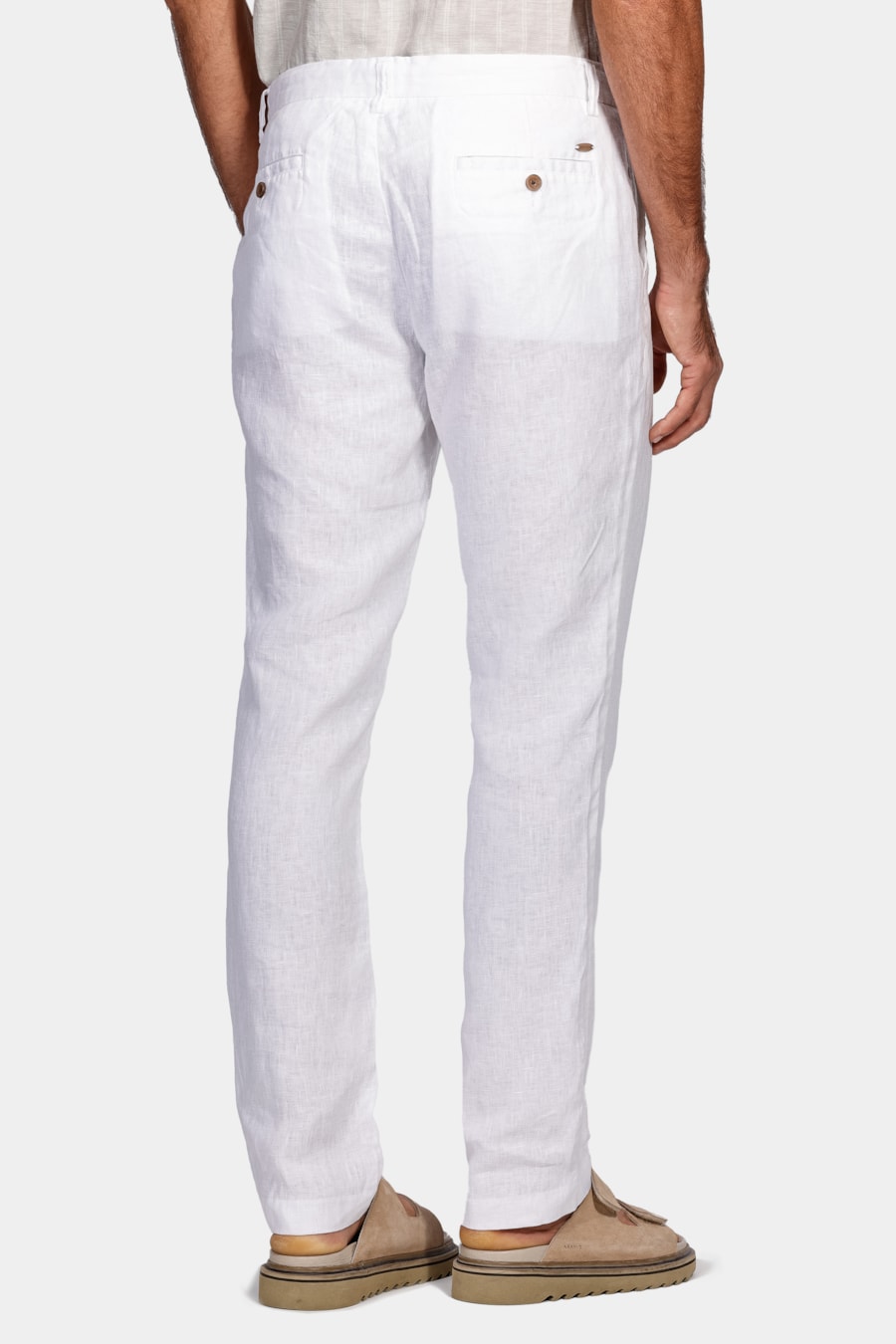 Calça Chino Resort Linho Off White — foto 5 de 5