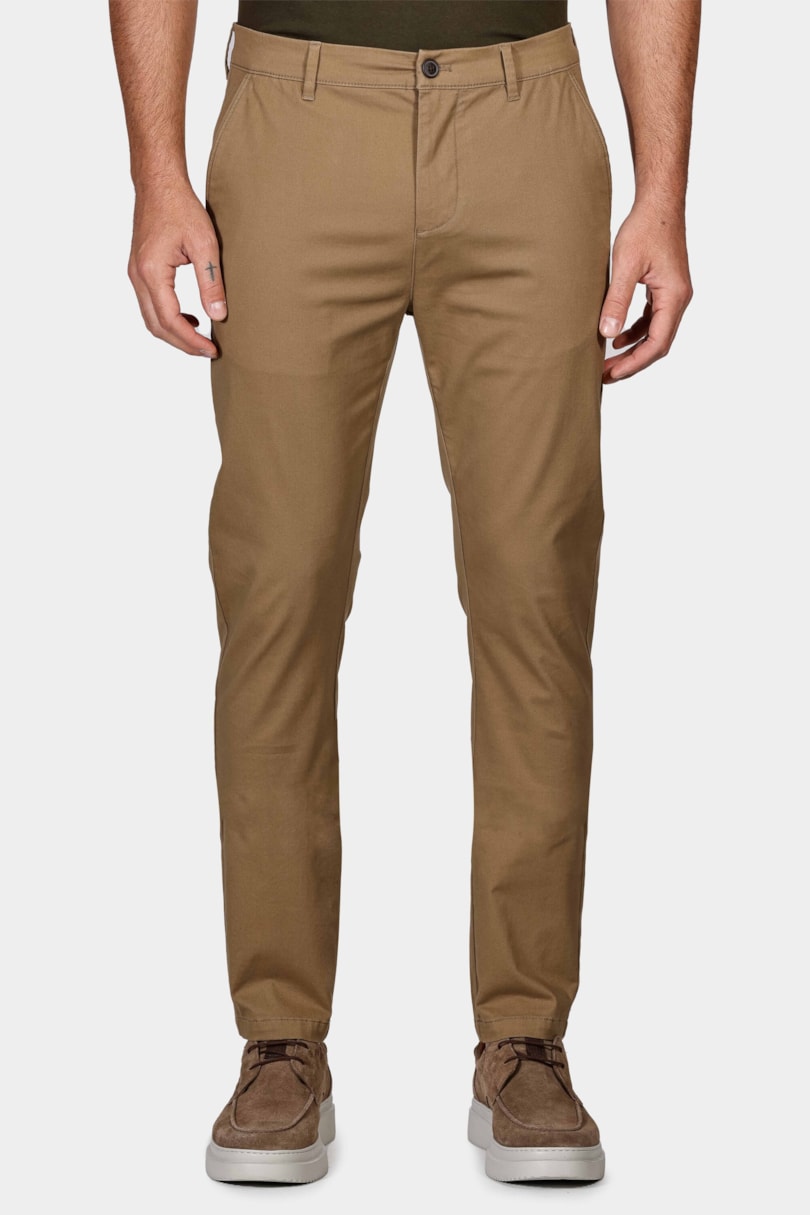 Calça Chino Sarja Cáqui