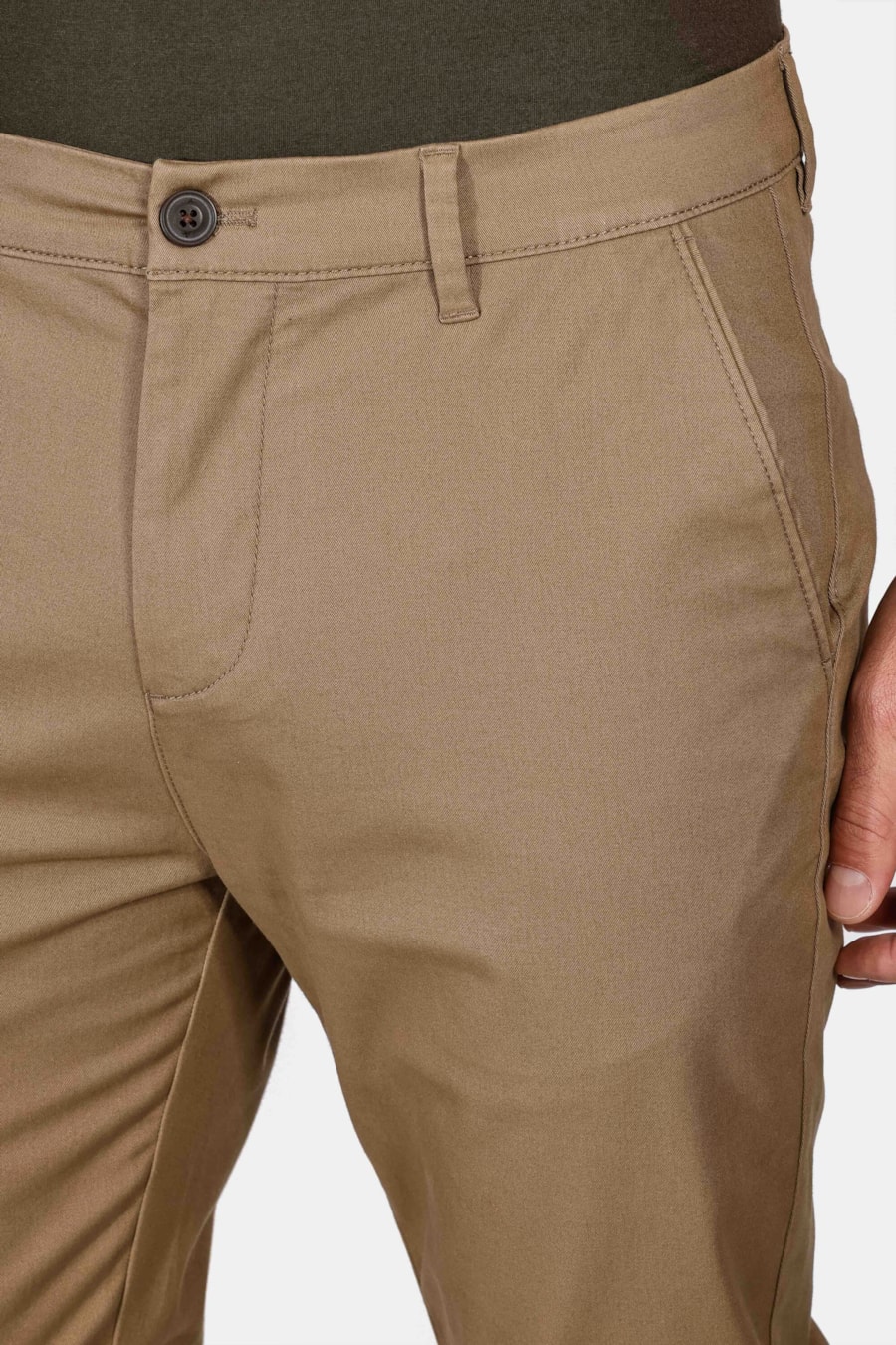 Calça Chino Sarja Cáqui — foto 3 de 5