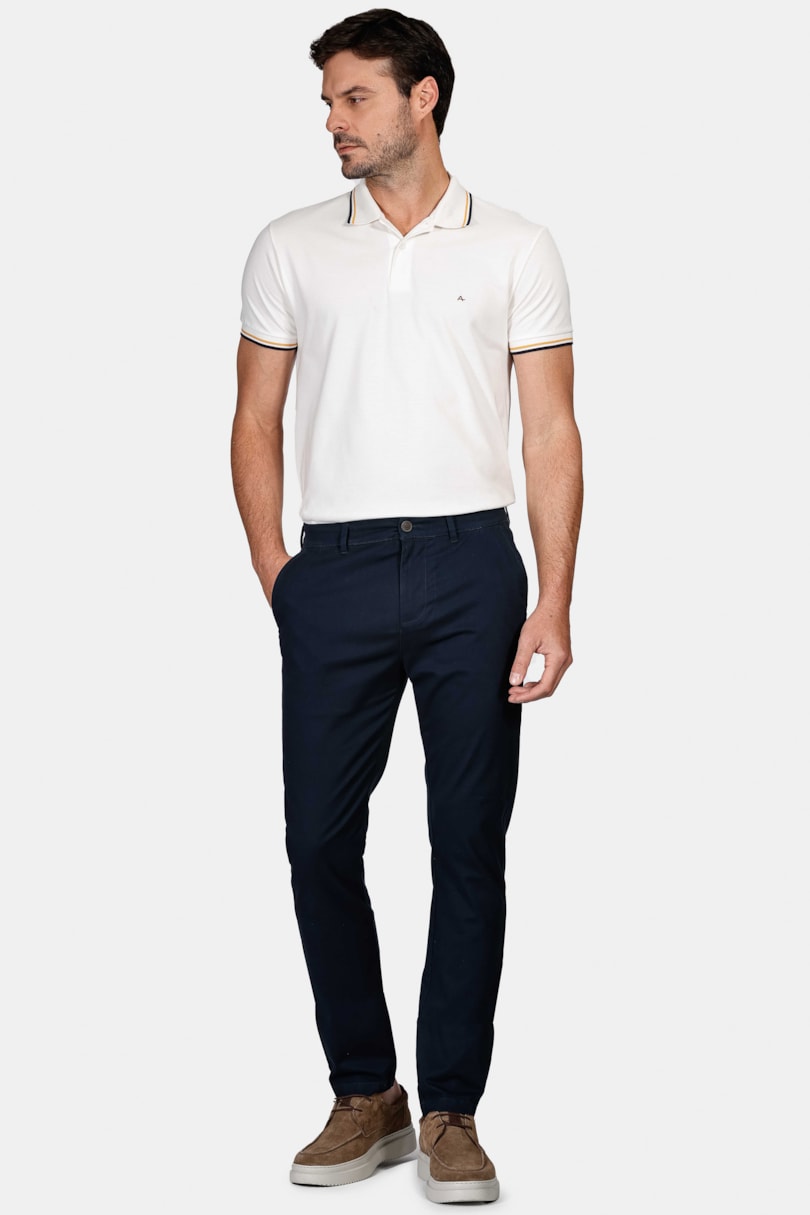 Calça Chino Sarja Marinho