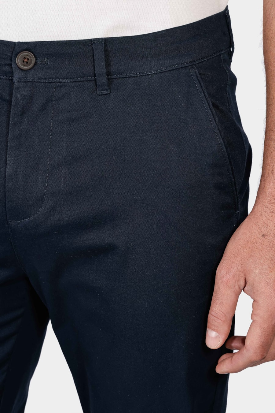 Calça Chino Sarja Marinho — foto 3 de 5