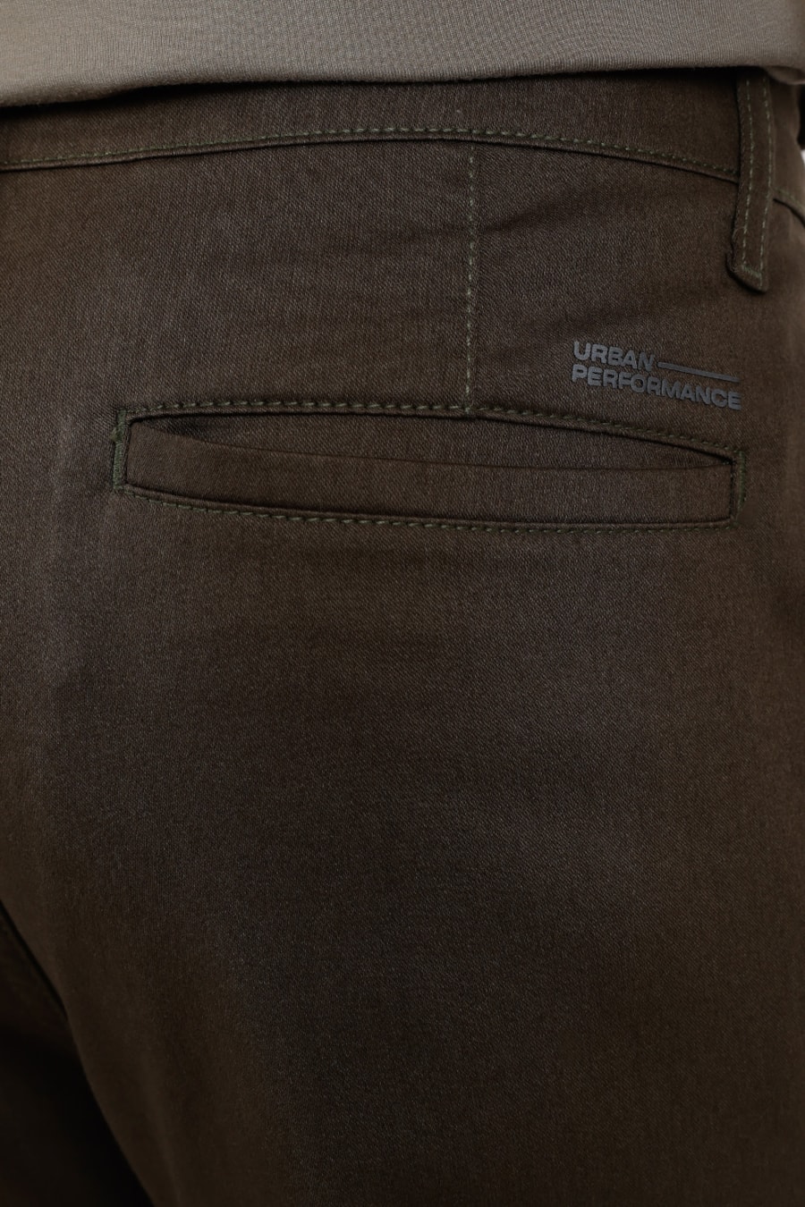 Calça Chino Skinny Antiodor Verde Militar — foto 4 de 6