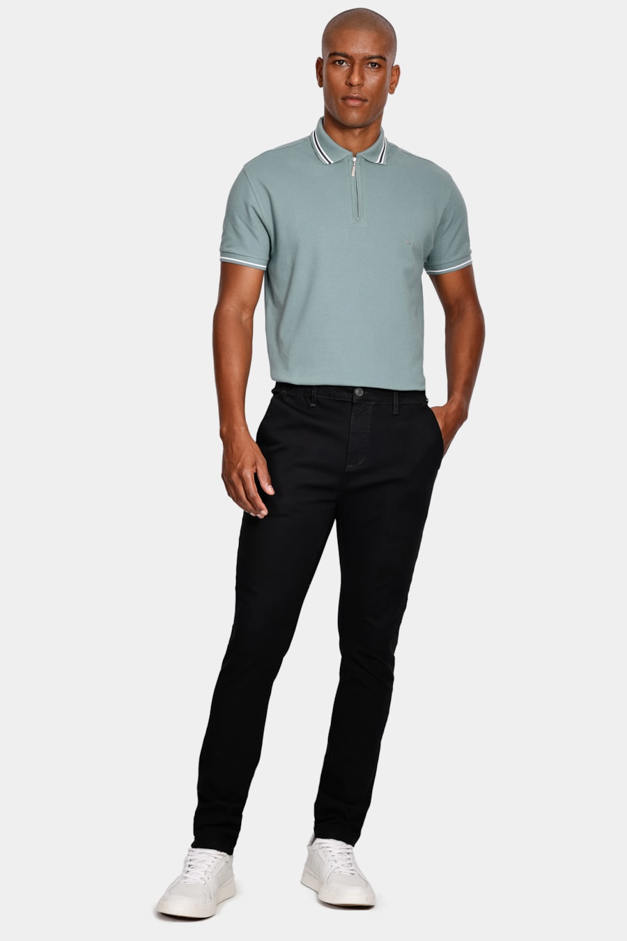 Calça Chino Skinny Bi-St Perfect Black Preto — foto 2 de 5