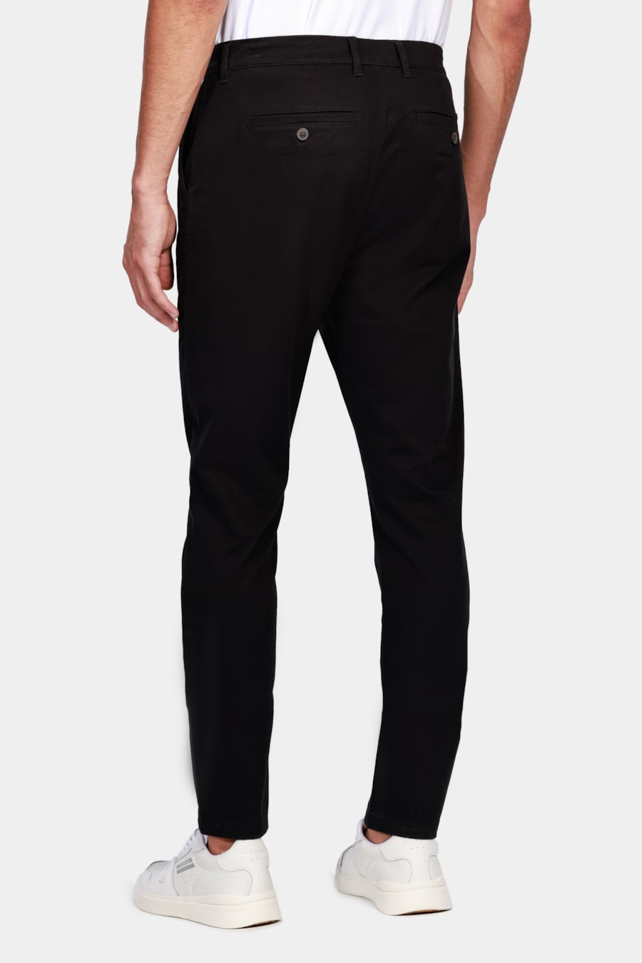 Calça Chino Skinny Clássica Sarja Preto — foto 5 de 6