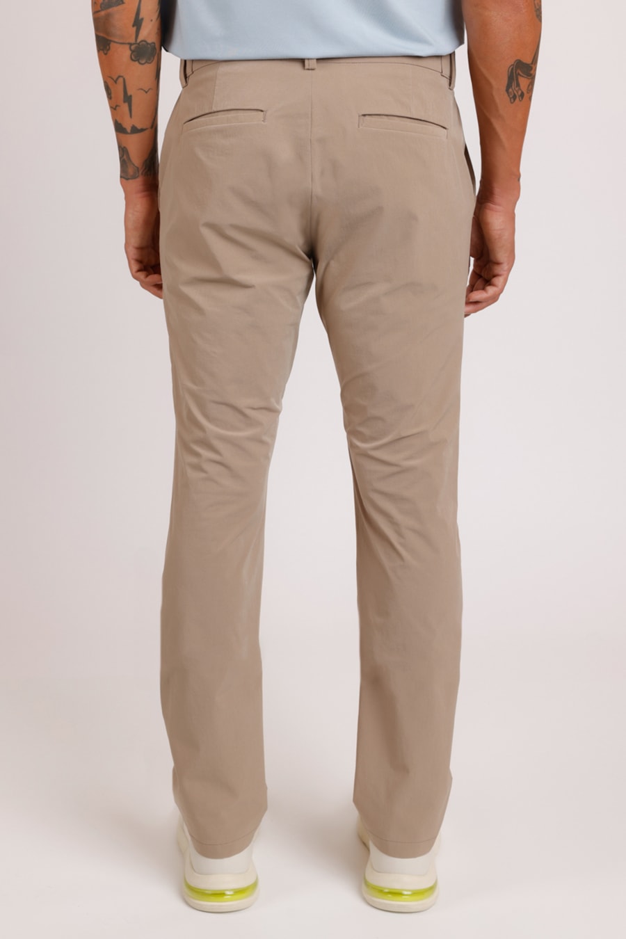 Calça Chino Skinny Moovex Stretch Cáqui — foto 5 de 5