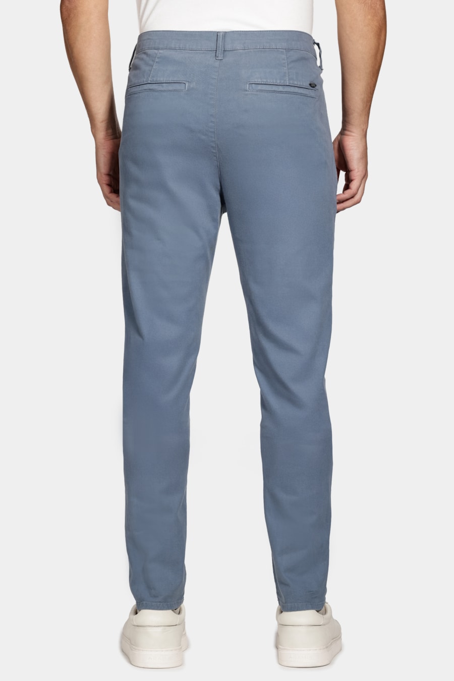 Calça Chino Skinny Sarjada Azul Indigo — foto 5 de 6