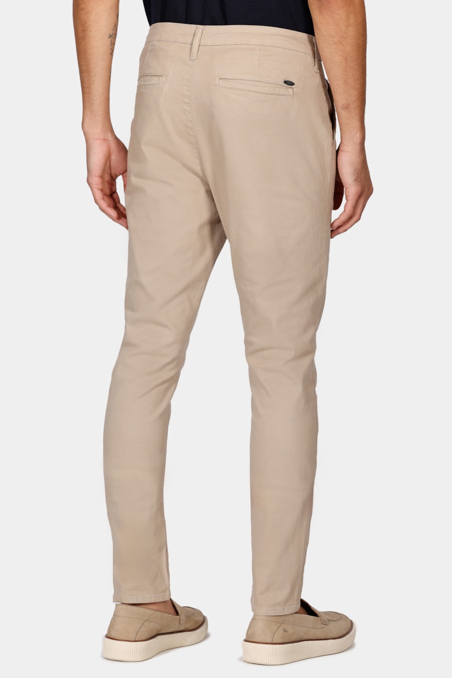 Calça Chino Skinny Sarjada Cáqui — foto 5 de 5