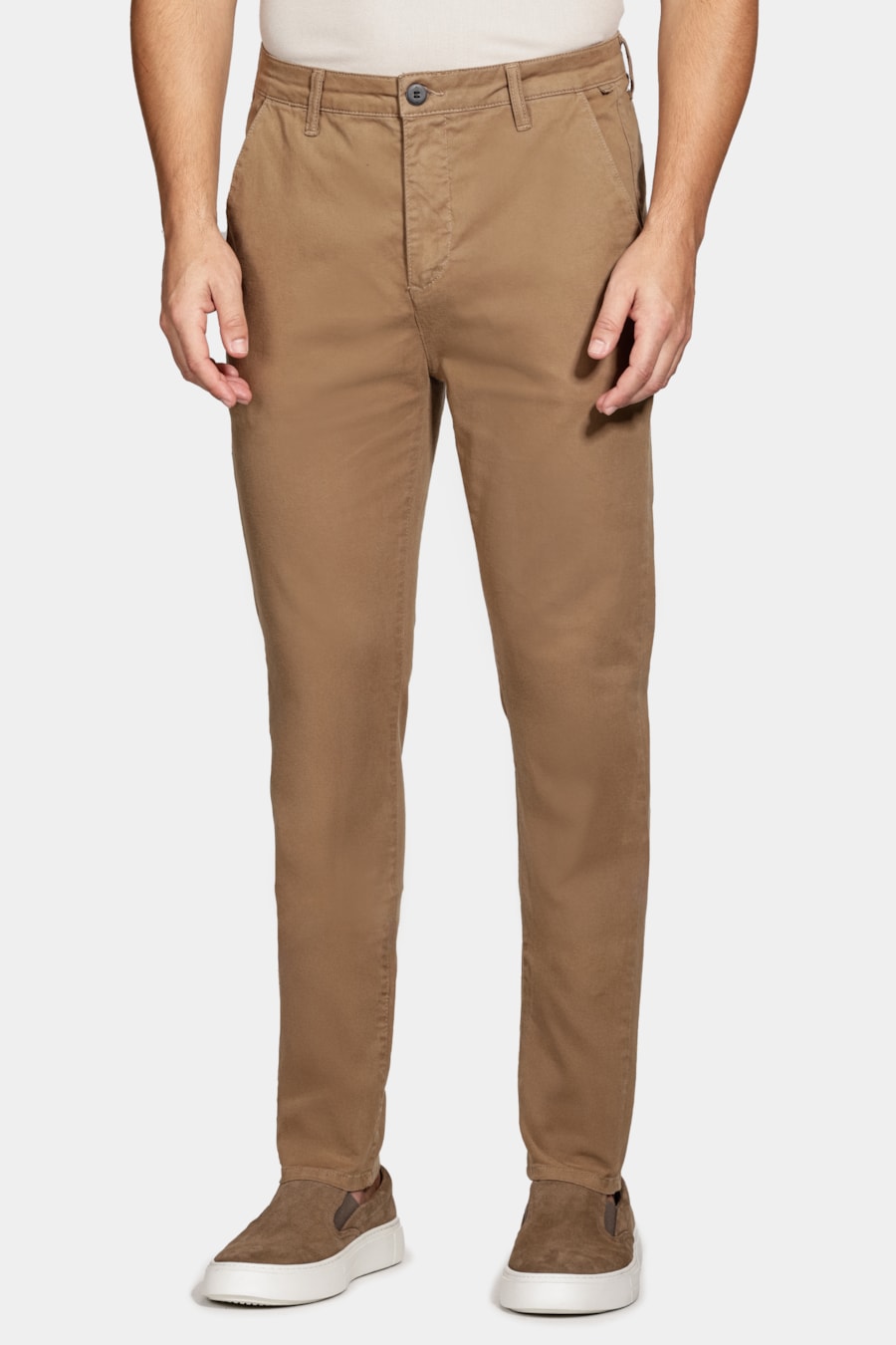 Calça Chino Skinny Sarjada Charuto — foto 1 de 6