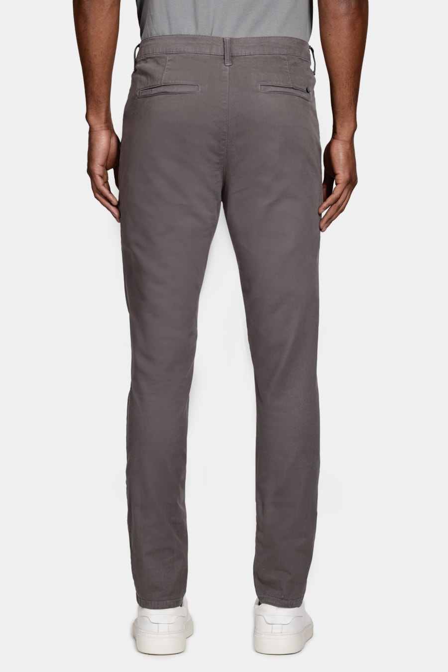 Calça Chino Skinny Sarjada Chumbo — foto 5 de 6