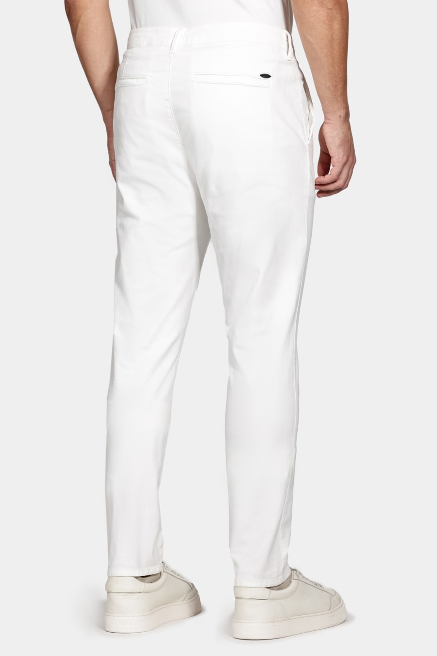 Calça Chino Skinny Sarjada Off White — foto 5 de 6