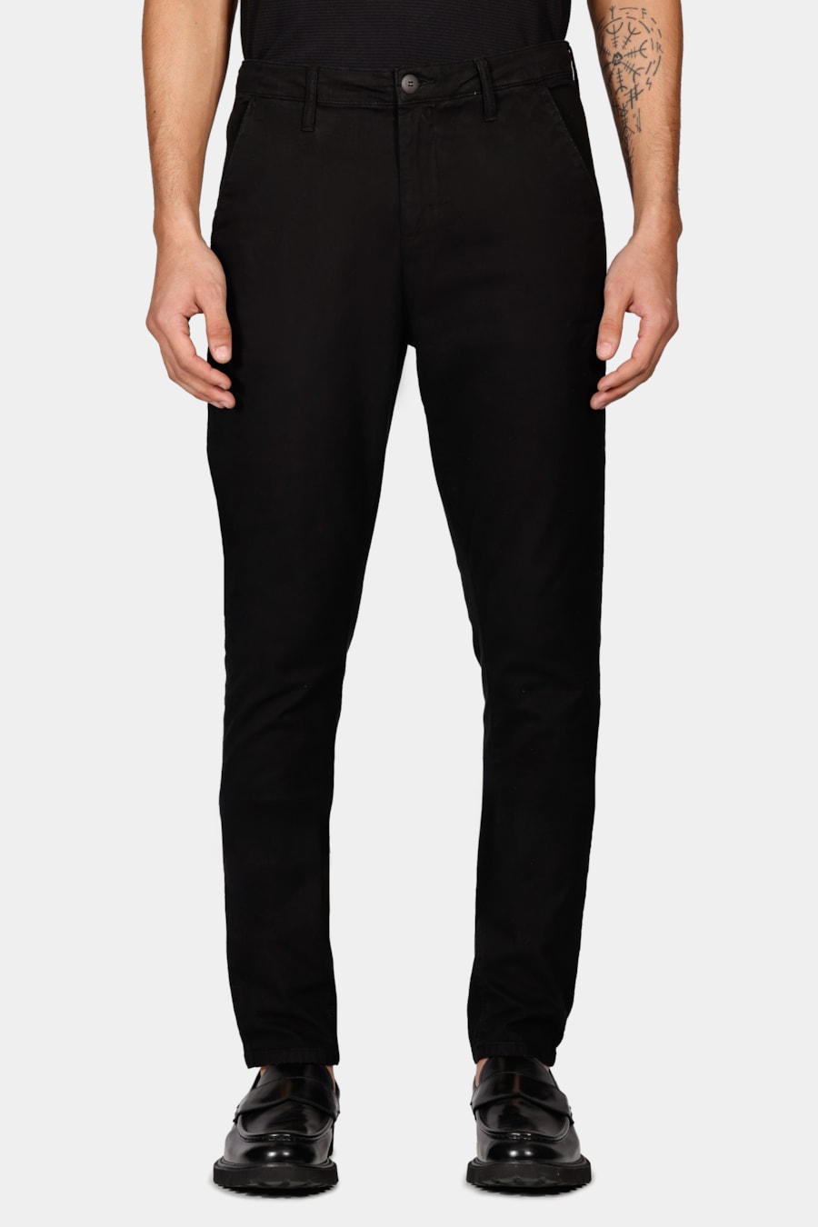 Calça Chino Skinny Sarjada Preto — foto 1 de 6