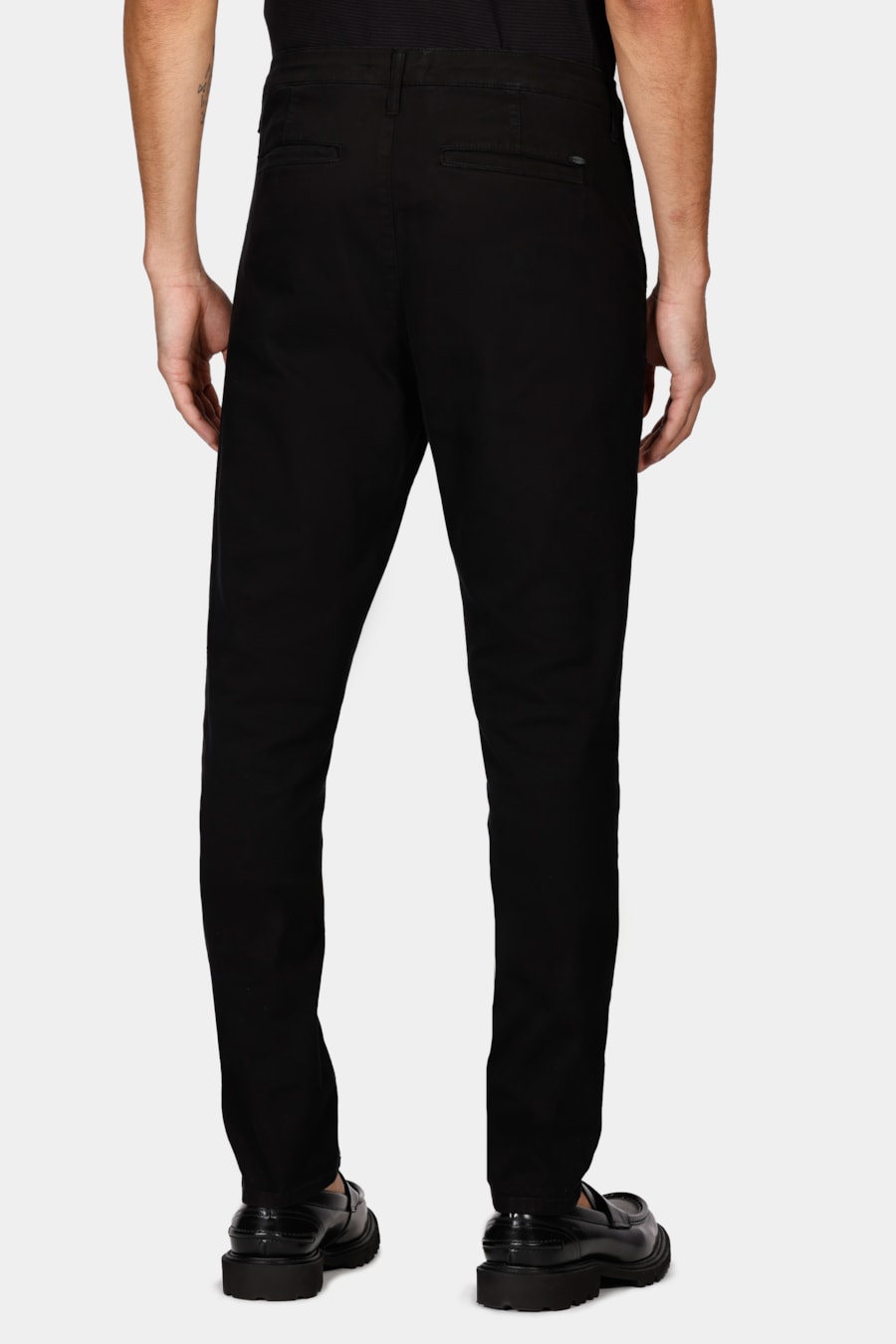 Calça Chino Skinny Sarjada Preto — foto 5 de 6