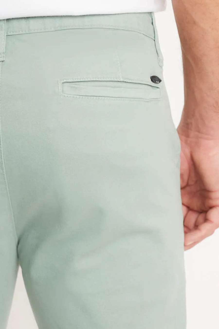 Calça Chino Skinny Sarjada Salvia — foto 4 de 5