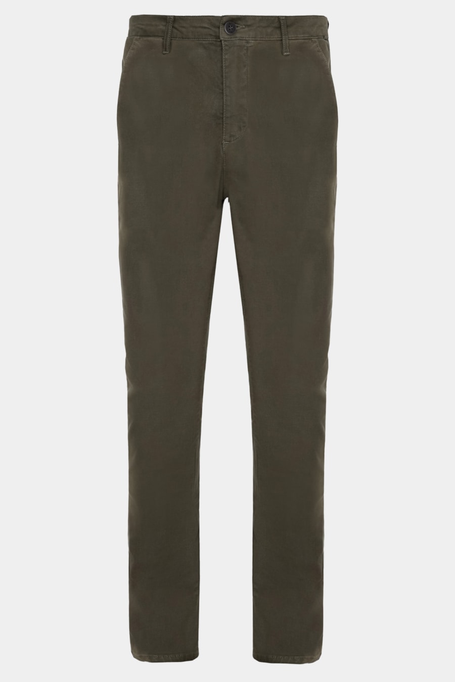 Calça Chino Skinny Sarjada Verde Militar — foto 6 de 6