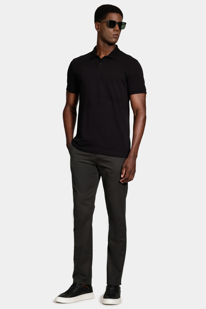 Calça Chino Slim Básica Premium Chumbo