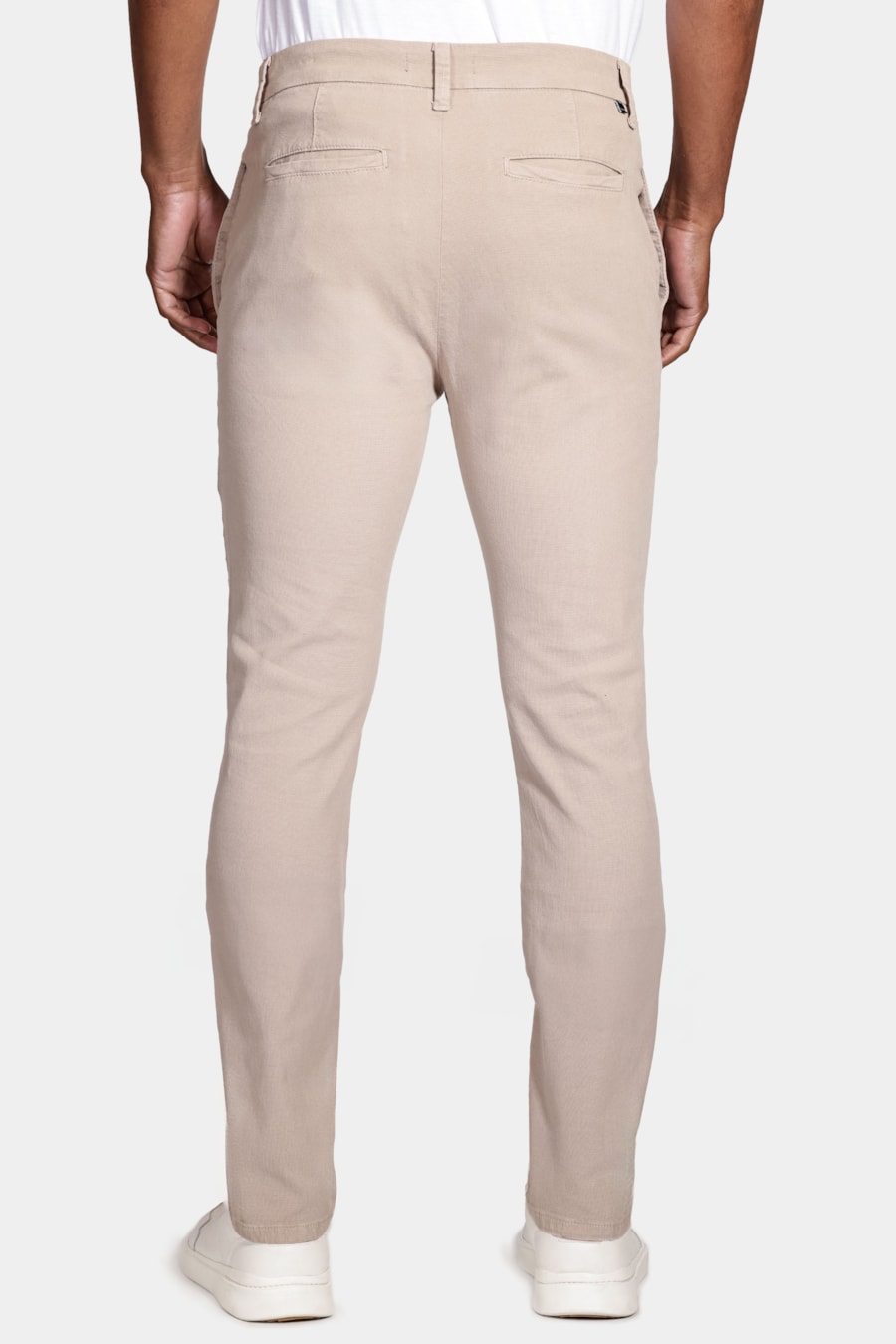 Calça Chino Slim Maquinetada Areia — foto 5 de 5