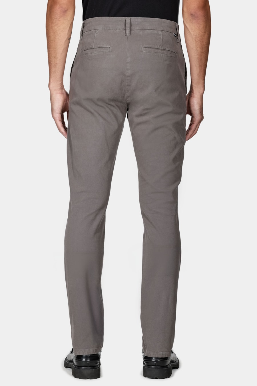 Calça Chino Slim Maquinetada Cinza — foto 5 de 5