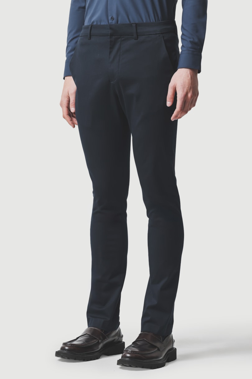 Calça Chino Twill Shine Marinho