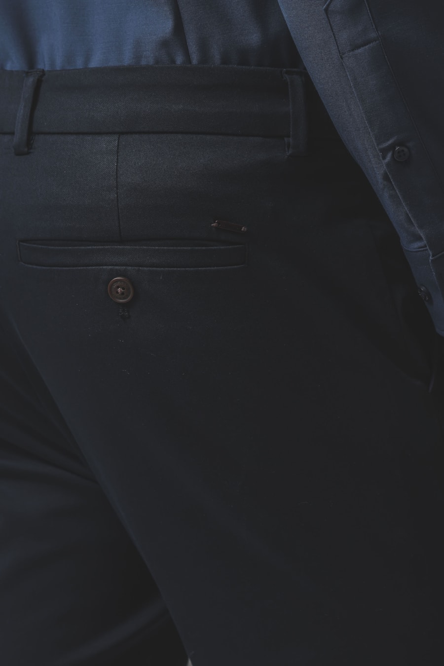 Calça Chino Twill Shine Marinho — foto 4 de 6