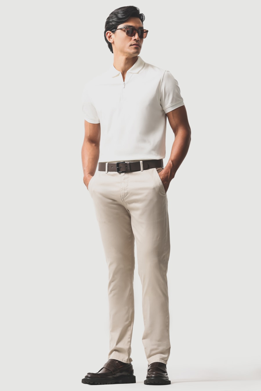 Calça Color Chino Cáqui — foto 2 de 6