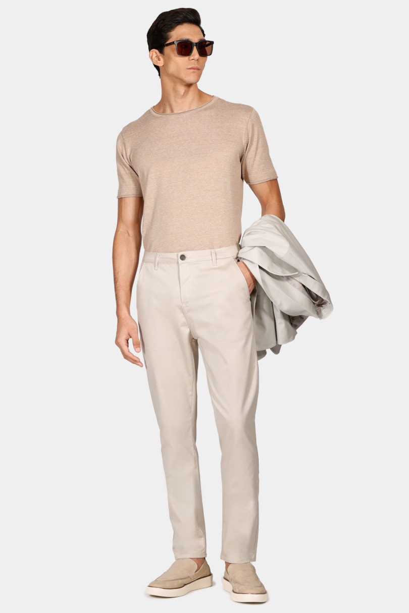 Calça Color Chino Cáqui Claro