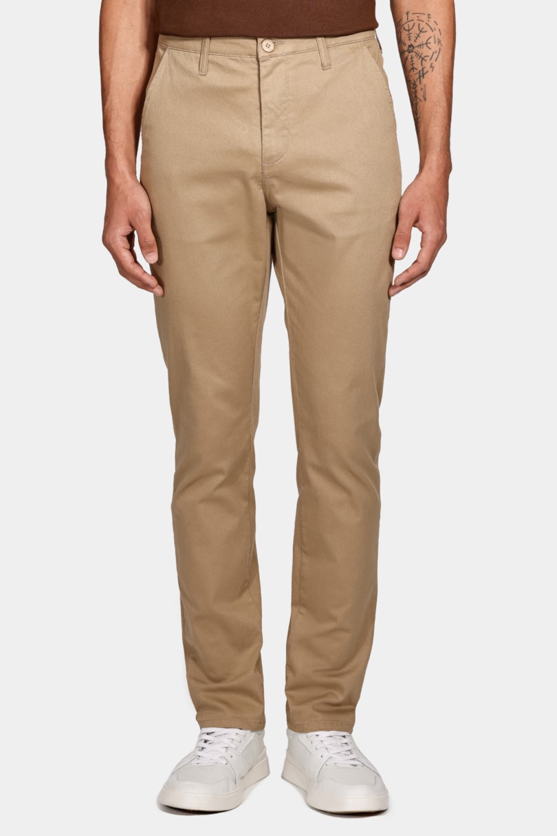 Calça Color Chino Clássica Areia