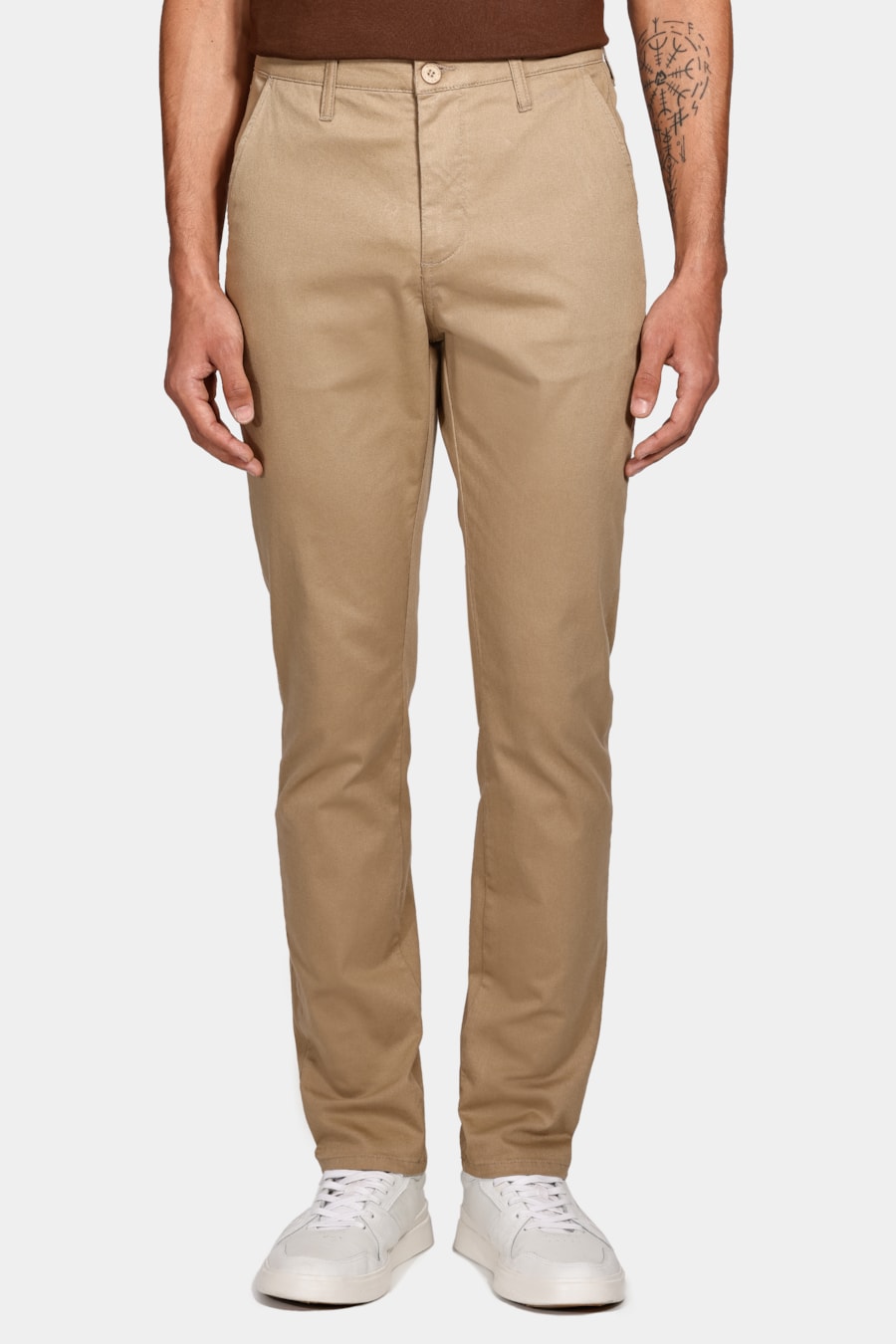 Calça Color Chino Clássica Areia — foto 1 de 7