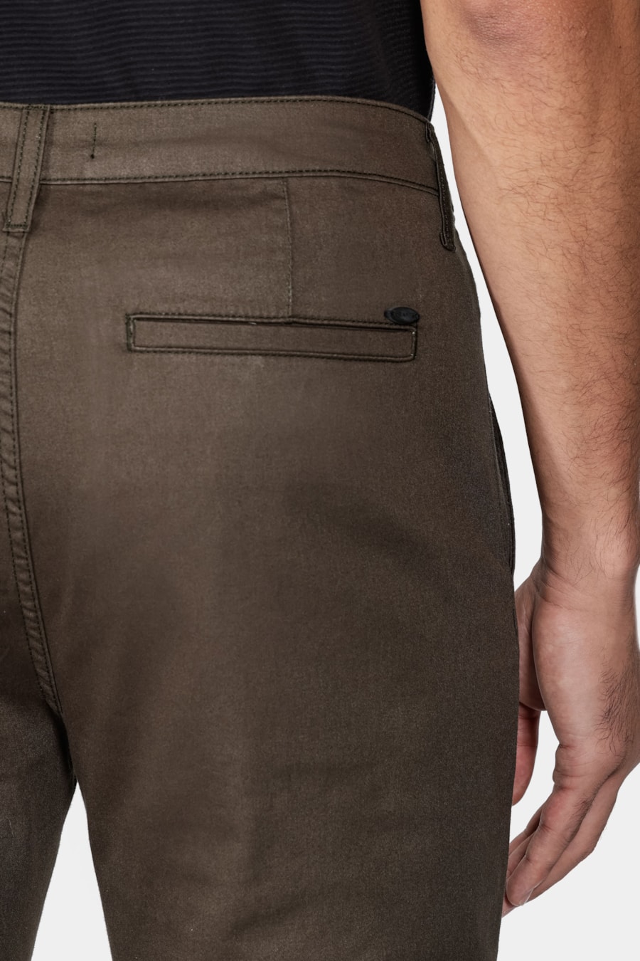 Calça Color Chino Verde Militar — foto 4 de 6