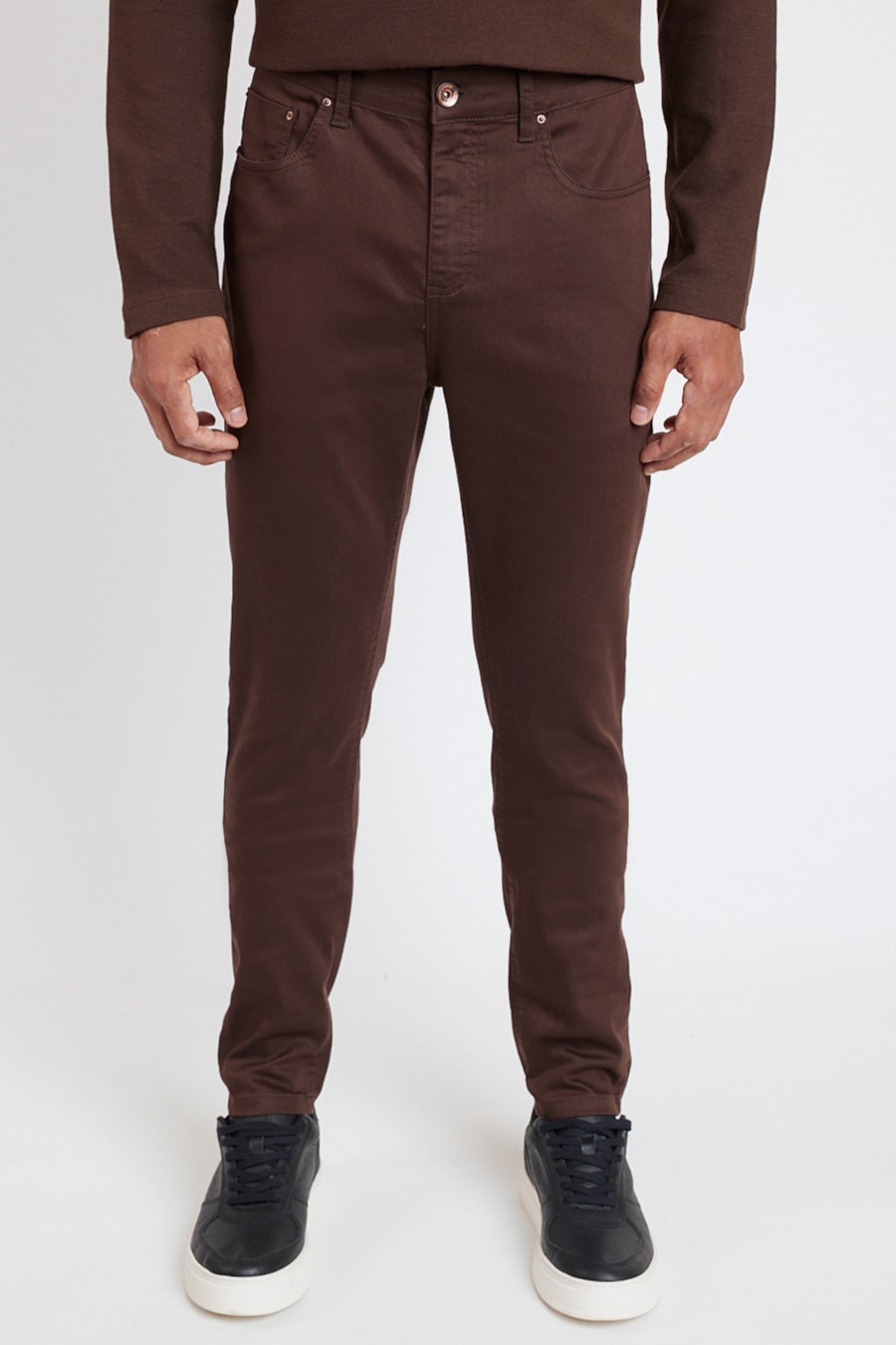 Calça Color Five Pockets Skinny Power Cafe — foto 1 de 5