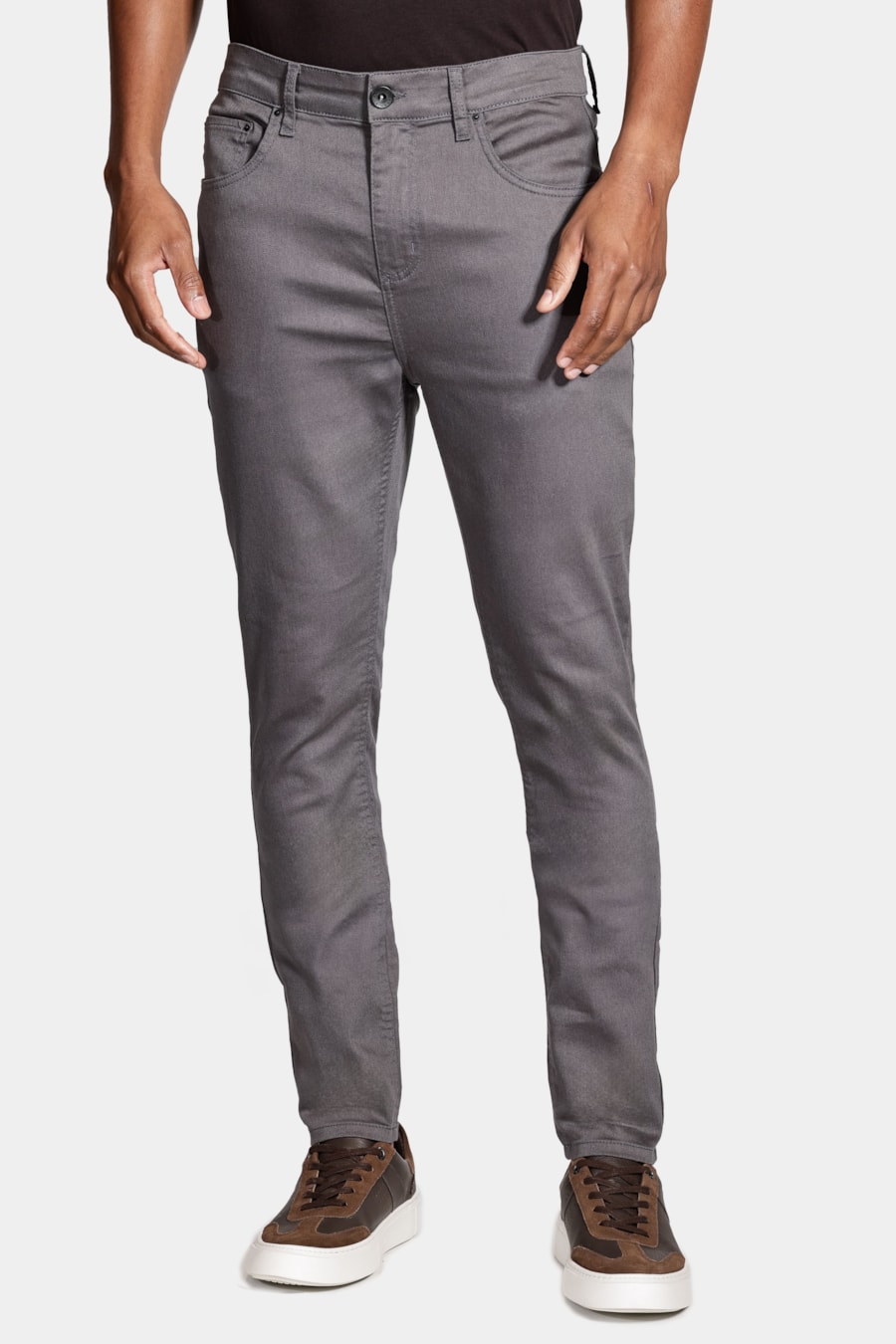 Calça Color Five Pockets Skinny Power Chumbo — foto 1 de 6