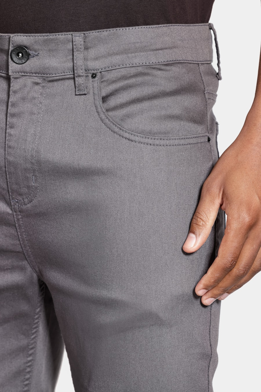 Calça Color Five Pockets Skinny Power Chumbo — foto 3 de 6