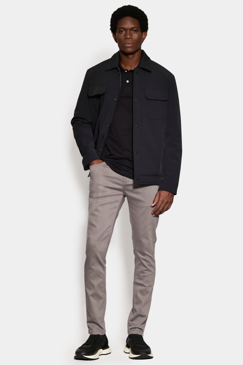 Calça Color Five Pockets Skinny Power Cinza