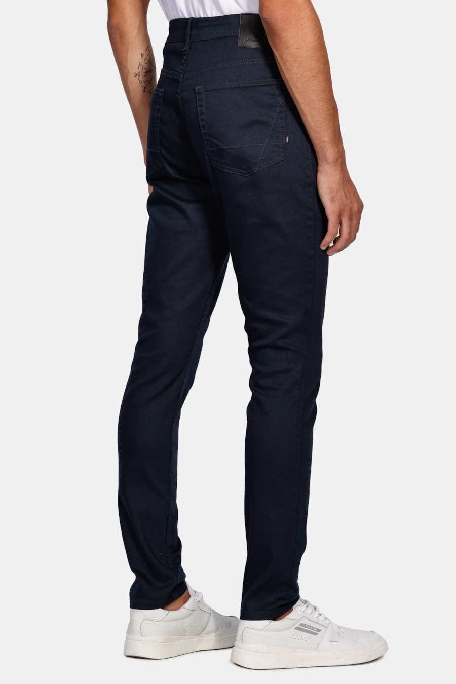 Calça Color Five Pockets Skinny Power Marinho — foto 5 de 6