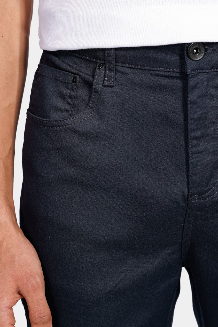 Calça Color Five Pockets Skinny Power Marinho — foto 3 de 6